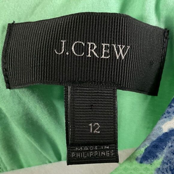 J. Crew Fit & Flare Floral Dress, size 12, style #A5700, 99% cotton/1% spandex - Picture 7 of 10